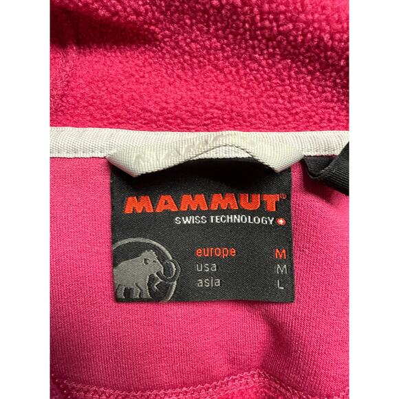 Mammut Women’s Hooded Jacket Size M Magenta Polartec Power Stretch Fleece - Picture 7 of 11